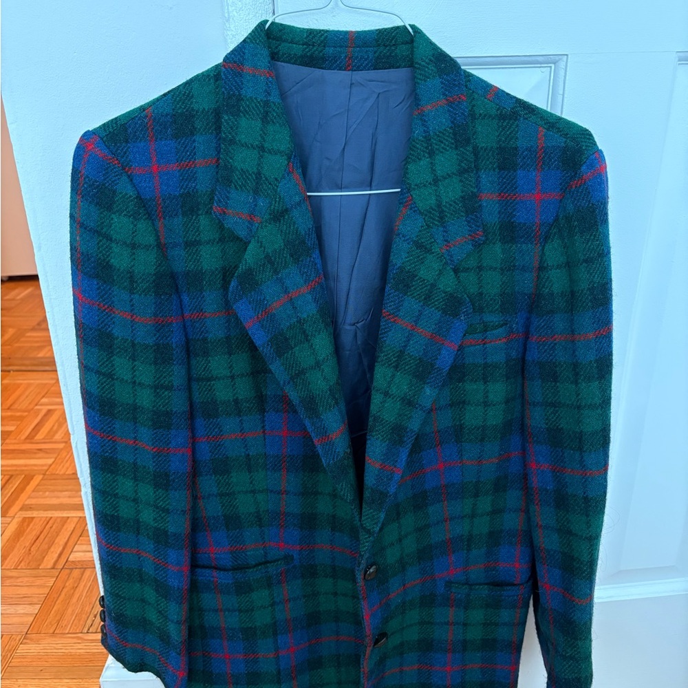 Green Plaid Blazer